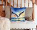 Gull Flying Low Throw Pillow Machine Washable, Indoor Outdoor Decorative Pillow For Couch, Bed Or Patio, 14Hx14W_maomaolike.com
