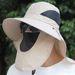 Hot Sale Fishing Sun Hats UV Protection Outdoor Sunshade Fisherman Sunscreen Cap Men Women Hiking Camping Removable Big Eaves Hat_maomaolike.com