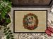 English Bulldog Christmas Flowers Doormat Front Door Mat Indoor Outdoor Rugs For Entryway, Non Slip Washable Low Pile, 24H X 36W_maomaolike.com