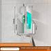 Bathroom Toilet Strong Suction Cup Rack Kitchen Washstand No-Drill Hanging Basket Storage Bin Miscellaneous No-Nail_maomaolike.com