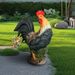 Concrete Rooster Decor,Yard Chicken Decorations, Chicken Sculpture For Backyard Patio Decor_maomaolike.com