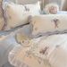 Winter French INS Princess Style Milk Velvet Four-Piece Set Thickened Warm Coral Fleece Girly Bed Sheet Duvet Cover_maomaolike.com