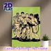 Ghostbusters Themed Painting Poster, Bold Comic-Style Team Illustration Poster, Nostalgic Pop Culture Decor Ideal For Living Room, Game Room_maomaolike.com