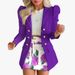 new women's clothing printing elegant temperament commuting slim suit suit_maomaolike.com