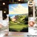 Coastal Golf Course Painting Poster, Serene Soft-illustrated Seaside Golf Course Scene Poster, Calming Scenic Decor Ideal For Home, Office & Golf Club_maomaolike.com