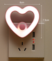 New Model Plug-in Cartoon With Switch LED Night Socket Bedside Bedroom Nursing Light Multiple Colors Available_maomaolike.com