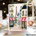 Parisian Street With Eiffel Tower Painting Poster, Pastel-toned Whimsical Hand-painted Scene Poster, Adds Warm Romantic Ambiance Suitable For Living_maomaolike.com