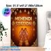 Mehendi Station Themed Painting Poster, Ornate Traditional Indian Style Poster, Features Intricate Henna Art & Golden Decorative Elements, Ideal For_maomaolike.com