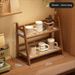 INS Storage Rack Holder Double Layer Desktop Water Cup Table Dormitory Kitchen Organizer Shelf_maomaolike.com