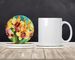 Orchids In Watercolor Large Sandstone Coasters Pack Of 4 Absorbent Round Coasters Decor Gifts For Men Or Women, 4 In, Multicolor_maomaolike.com
