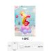 6 Number Balloon 115cm 180pcs Rainbow Gradient With Detachable Crown – Easy Inflate And Deflate Reusable, Premium Foil Mylar Balloons For Birthdays, Anniversaries, And Party Decorations_maomaolike.com