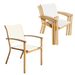 Set Of 4 Outdoor Patio Chairs, Integrated Stackable Wrought Iron Furniture Dining Chairs With Arms, Textilene Fabric Indoor Outdoor Chairs For Porch, Yard, Lawn, Garden_maomaolike.com