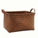Retro And High-end Rattan Storage Basket, Snack And Toy Basket, Dirty Clothes Basket, Miscellaneous Storage Frame, Carrying Basket, Picnic Basket_maomaolike.com