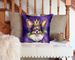 Papillon King Of Mardi Gras Throw Pillow Machine Washable, Indoor Outdoor Decorative Pillow For Couch, Bed Or Patio, 14Hx14W_maomaolike.com