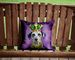 Dalmatian King Of Mardi Gras Throw Pillow Machine Washable, Indoor Outdoor Decorative Pillow For Couch, Bed Or Patio, 14Hx14W_maomaolike.com