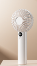 Cross-Border New Digital Display Handheld USB Rechargeable Electric Portable Air Conditioner Long Battery Life Small Fan_maomaolike.com