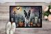 Boston Terrier Spooky Halloween Doormat Front Door Mat Indoor Outdoor Rugs For Entryway, Non Slip Washable Low Pile, 24H X 36W_maomaolike.com