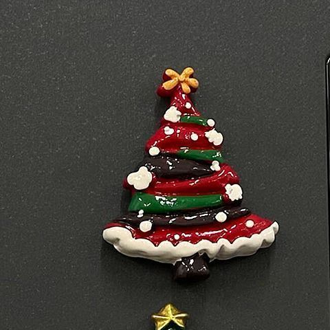 Christmas Tree Fridge Magnets Creative Cute Atmosphere Decoration Message Door Stickers 3D Cartoon_maomaolike.com