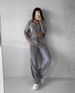 Women's Clothing Suit Solid Color Long Sleeve Zipper Hoodie Lace up Pants Two piece Set_maomaolike.com
