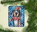 Black And Tan Coonhound Christmas Porcelain Ornament Christmas Tree Hanging Decorations For Home Christmas Holiday, Rectangle, Gift, Multicolor_maomaolike.com