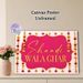 Indian Wedding Themed Shaadi Wala Ghar Painting Poster, Vibrant Magenta & Gold Traditional Style Poster, Festive Floral-adorned Design Suitable For_maomaolike.com