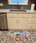 Pug Hippie Dawg Memory Foam Kitchen Mat Machine Washable Anti-Fatigue Mat Cushion Comfort Bath Mat Or Kitchen Rug_maomaolike.com