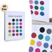 Deep Winter Color Palette Painting Poster, Vibrant Minimalist Color Dot Poster, Practical Color Reference Ideal For Home Studio, Fashion Workspace_maomaolike.com