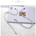 Curtain Tiebacks New Simple No-Drill Shell Rose Shape Pearl Chain Magnetic Luxury_maomaolike.com