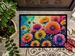 Chrysanthemums In Color Doormat Front Door Mat Indoor Outdoor Rugs For Entryway, Non Slip Washable Low Pile, 24H X 36W_maomaolike.com