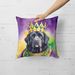 Newfoundland King Of Mardi Gras Throw Pillow Machine Washable, Indoor Outdoor Decorative Pillow For Couch, Bed Or Patio, 18Hx18W_maomaolike.com