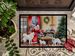 Samoyed Christmas Cookies Doormat Front Door Mat Indoor Outdoor Rugs For Entryway, Non Slip Washable Low Pile, 24H X 36W_maomaolike.com