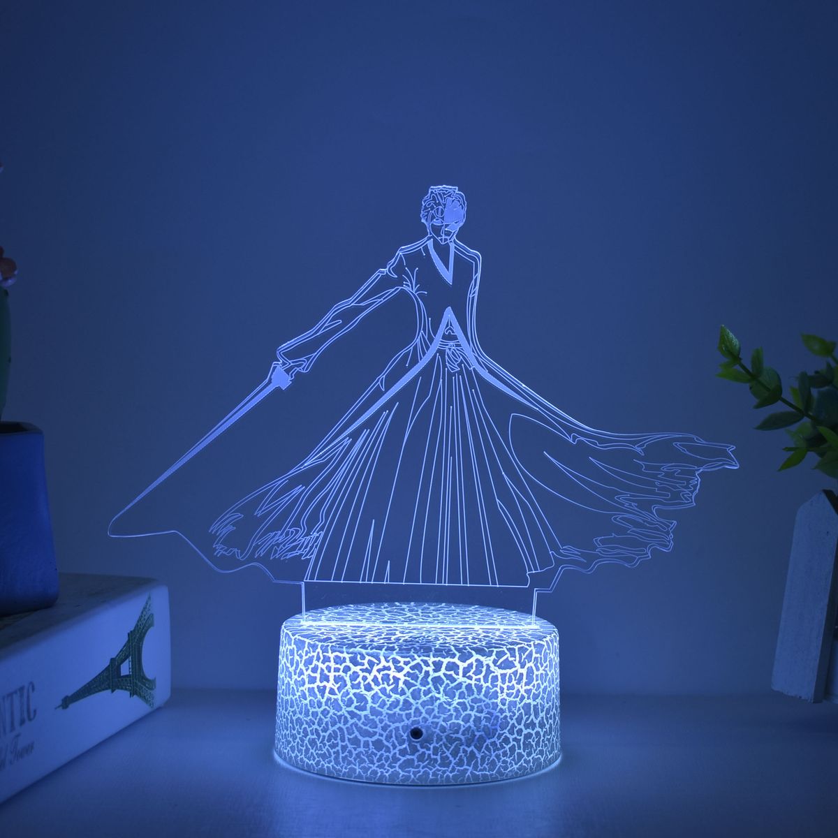 Exclusive Cross-border Product: Bleach Kurosaki Ichigo Game Merchandise Figurine, Creative 3D Acrylic Night And Light_maomaolike.com