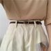 HOT Retro French PU Leather Belt for Women Unisex Buckle Female Jeans Waist Men Waistband Thin Belts 100cm_maomaolike.com