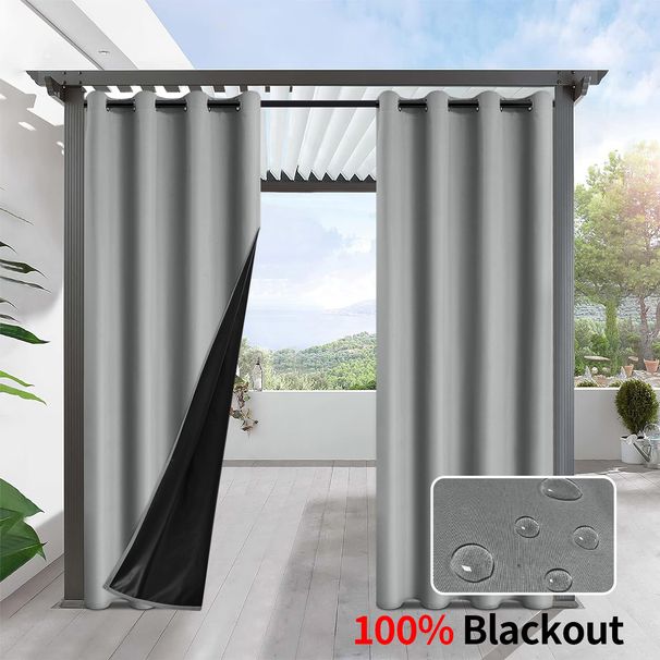 New Waterproof Curtains For Patios And Gardens—outdoor Balcony Blackout Curtains That Shield Against Rain, Sun, And Light._maomaolike.com