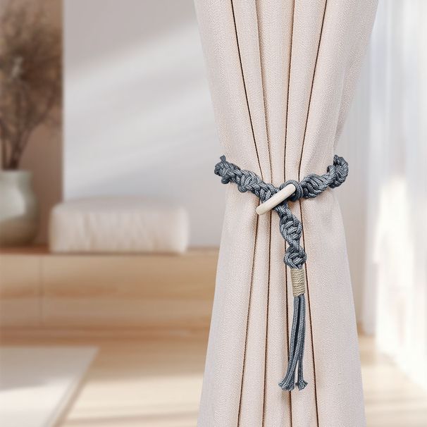 Cross-Border New Hand-Woven Wooden Hoop Tiebacks Buckles Living Room Curtain Accessories Factory Direct Wholesale_maomaolike.com