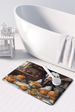 Old English Sheepdog Fall Kitchen Pumpkins Memory Foam Kitchen Mat Machine Washable Anti-Fatigue Mat Cushion Comfort Bath Mat Or Kitchen Rug_maomaolike.com