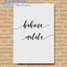 Hakuna Matata Themed Painting Poster, Elegant Handwritten Script Poster, Relaxing Positive Message, Ideal For Living Room, Bedroom And Office_maomaolike.com