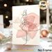 Abstract Face Line Art Painting Poster, Minimalist Single-Line Face With Soft Pink Geometric Shapes Poster, Sleek Elegant Aesthetic For Living Room_maomaolike.com