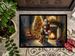 Bloodhound And Santa Claus Doormat Front Door Mat Indoor Outdoor Rugs For Entryway, Non Slip Washable Low Pile, 24H X 36W_maomaolike.com