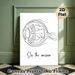 Jellyfish Themed Painting Poster, Minimalist Single-line Black & White Jellyfish Art Poster, Thought-provoking Design With "See The Unseen" Quote_maomaolike.com