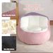 Oversized Bean Bag Chairs,Multicolor Fur Couch Filled With Shredded Sponge,Large Lounger Sofa For Living Room,No Assembly Required , Pink+White+Purple_maomaolike.com