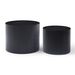 Round Coffee Table Set Of 2, Nesting Coffee Tables For MDF With Veneer .for Living Room,office,bedroom,Natural, 4Colors BLACK_maomaolike.com