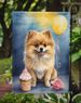 Pomeranian Happy Birthday Garden Flag Mailbox Flag Decorative Yard Flag Banner Outside Patio Artwork Yard Flower Beds, Garden Size, Multicolor_maomaolike.com