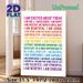 Positive Affirmations Painting Poster, Vibrant Colorful Typography Poster, Inspirational Self-affirmation Statements To Boost Daily Positivity_maomaolike.com