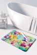 Orchids In Watercolor Memory Foam Kitchen Mat Machine Washable Anti-Fatigue Mat Cushion Comfort Bath Mat Or Kitchen Rug_maomaolike.com