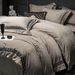 Nordic Light Luxury Winter Class A Milk Velvet Four-Piece Set Anti-Static Thickened Warm Coral Fleece Bedding Gray_maomaolike.com