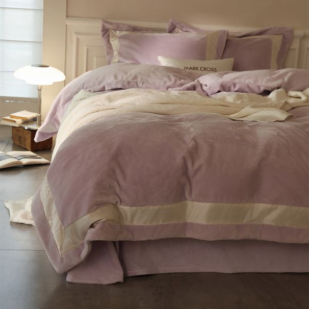 Luxurious Minimalist Four-piece Set Of Milk Bedding, Warm Coral Velvet Duvet Cover And Bed Sheet, Double-sided Thickened_maomaolike.com