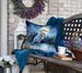 Blue Heron Under The Moonlight Throw Pillow Machine Washable, Indoor Outdoor Decorative Pillow For Couch, Bed Or Patio, 18Hx18W_maomaolike.com
