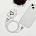 Transparent Black Heart Compatible With 18W/20W Charger Protective Case Bite Data Cable Protector TPU Soft_maomaolike.com