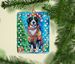 Bernese Mountain Dog Christmas Porcelain Ornament Christmas Tree Hanging Decorations For Home Christmas Holiday, Rectangle, Gift, Multicolor_maomaolike.com